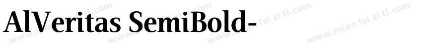 AlVeritas SemiBold字体转换